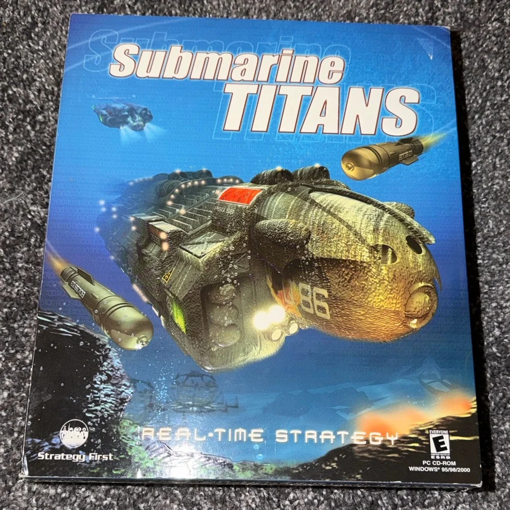 Submarine Titans PC Video Game 2000 Rated E For Everyone Used Pre Owned Vintage.